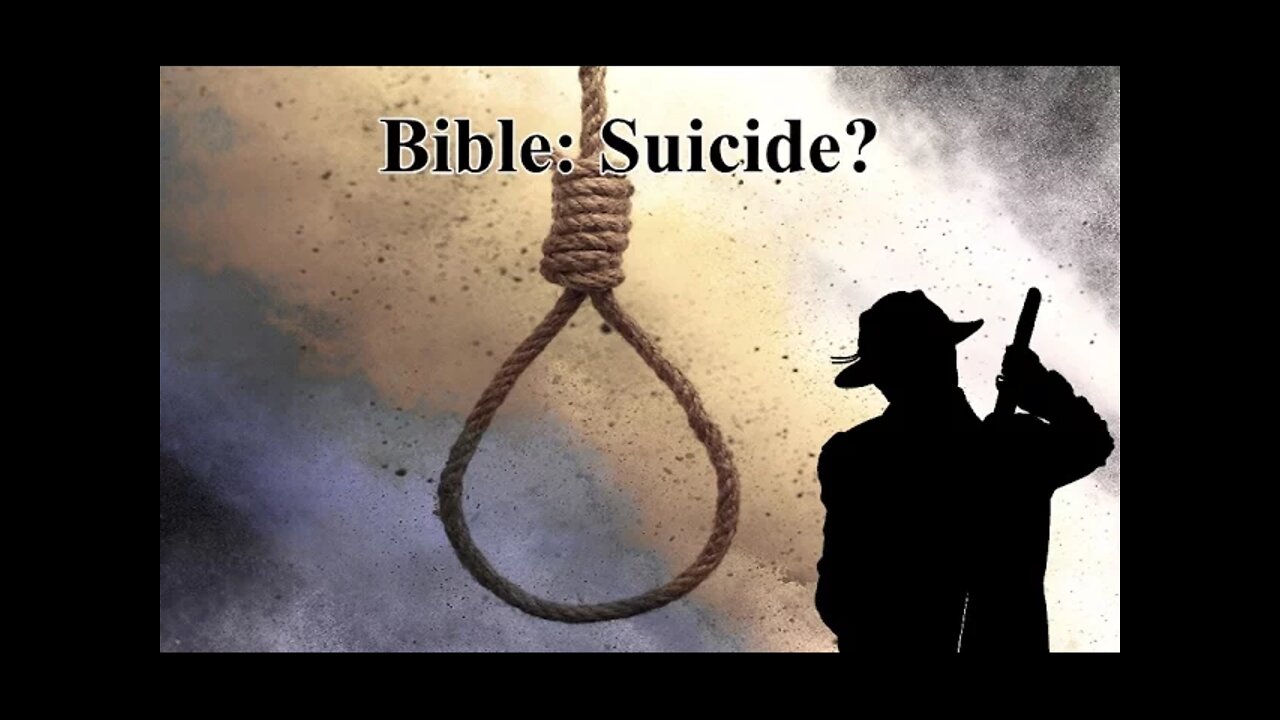Top question about the Bible: What does the Bible say about suicide?