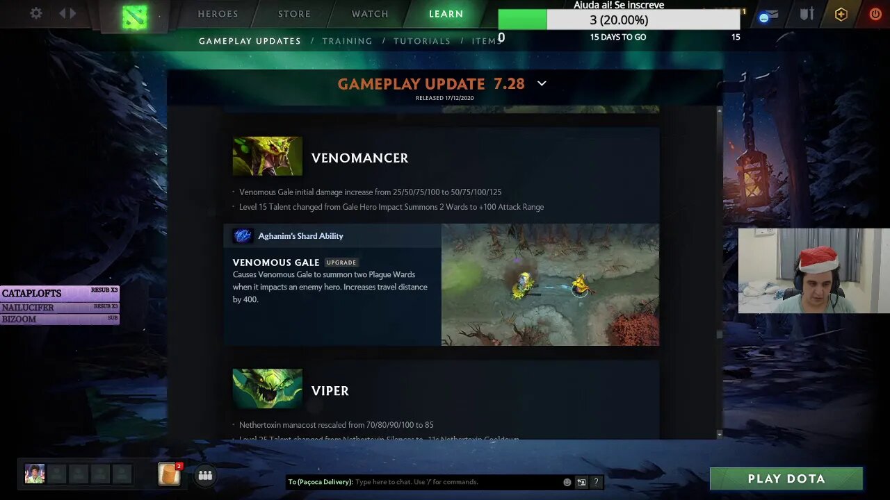 (Dota)Análise do patch 7.28 ao vivo twitch(parte 3 VS até Zeus)