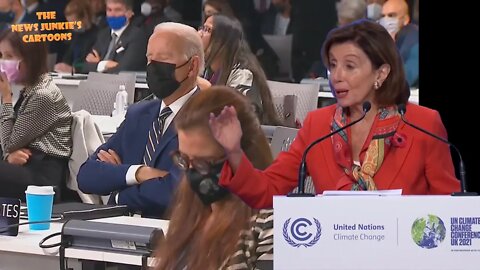 Pelosi praises Biden as a leader of the climate change.