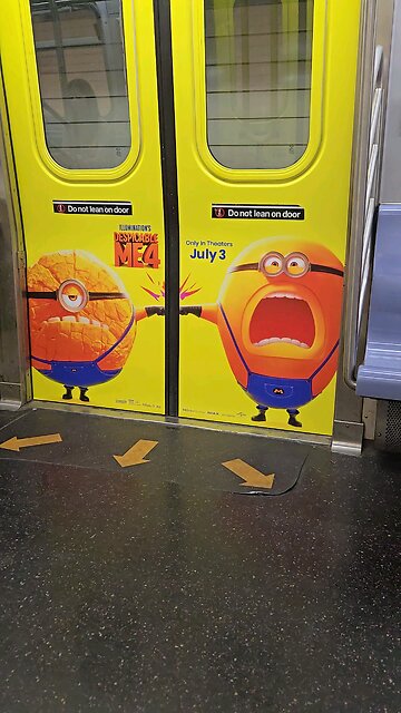 Minions on the Subway