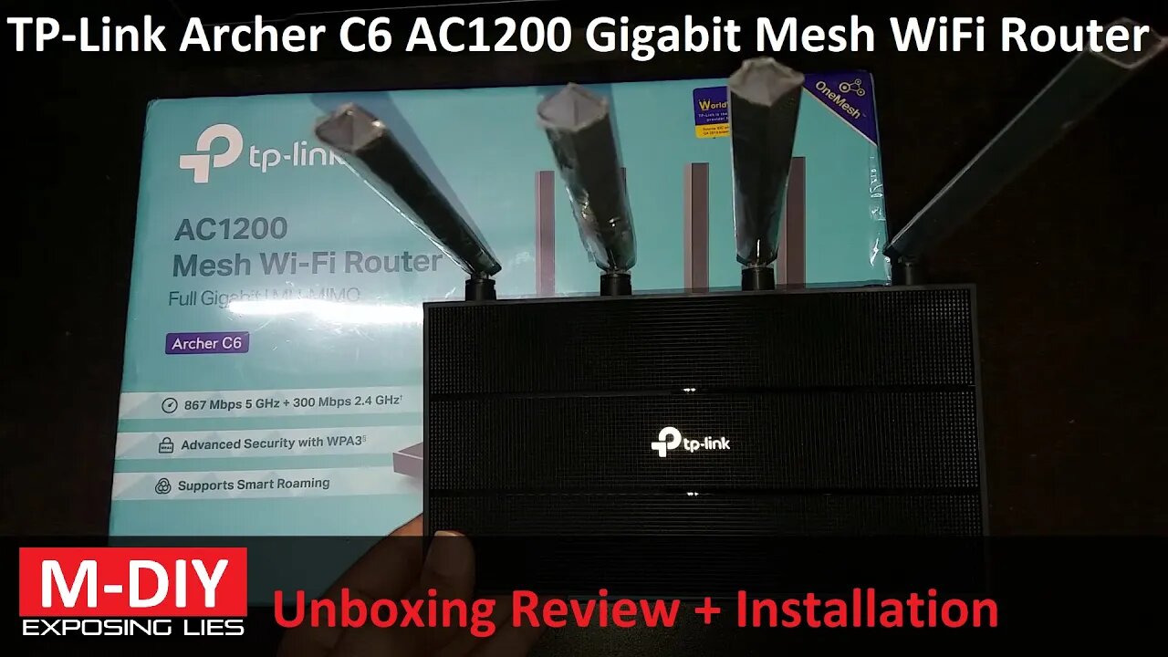 TP-Link Archer C6 AC1200 Gigabit Mesh Wi-Fi Router (Unboxing Review + Installation) [Hindi]