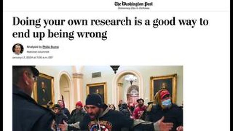 Obey or Else! 'Doing Your Own Research Is a Good Way to End up Being Wrong!'
