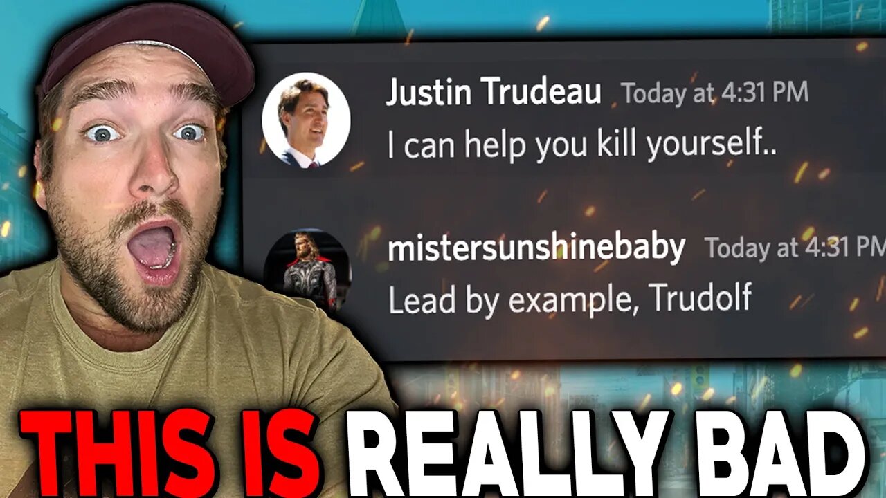 Trudeau Wants Canadians To Kill Themselves?