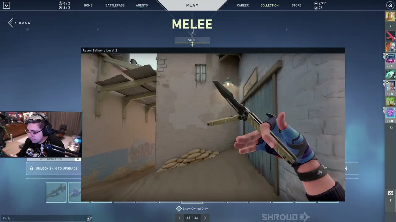 Shroud react to new Butterfly Knife