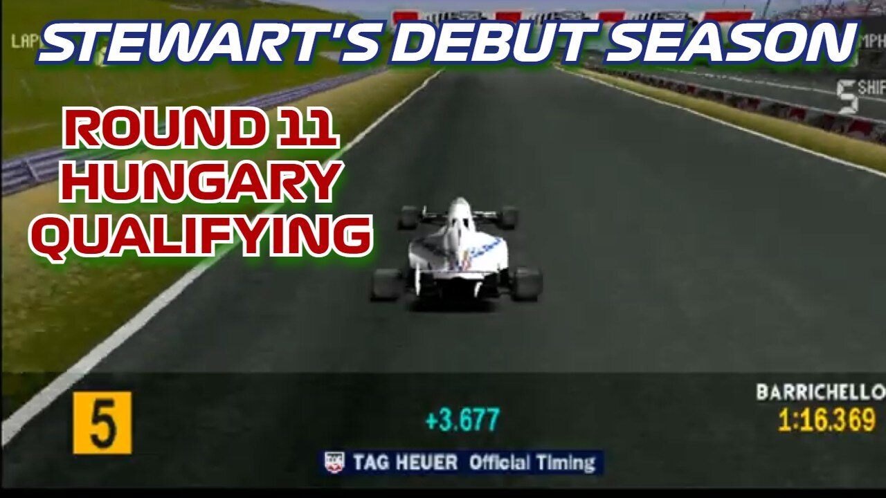 Stewart's Debut Season | Round 11: Hungarian Grand Prix Qualifying | Formula 1 '97 (PS1)