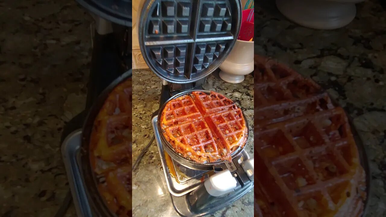 Low Carb Pepperoni Chaffle - (Only 2 Ingredients)