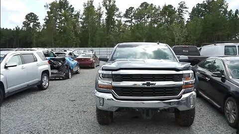 Cheap Lifted Silverado At Auction. Copart Walk Around