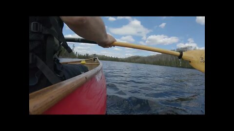 Paddling East Bearskin Lake, Superior National Forest.