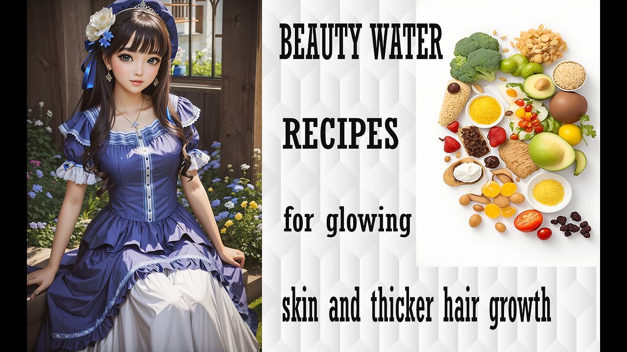 BEAUTY WATER RECIPES for glowing skin and thicker hair growth