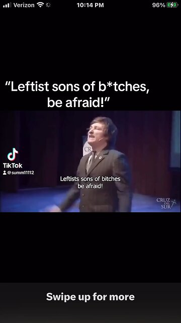 “Leftist sons of b*tches, be afraid!”