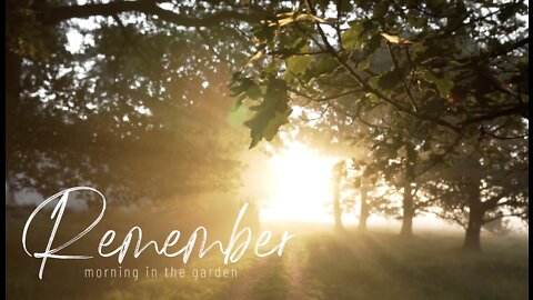 Remember: morning in the garden