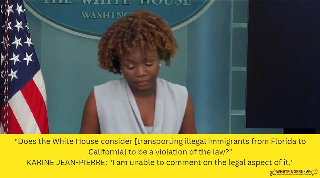Does the White House consider [transporting illegal immigrants from Florida to California]
