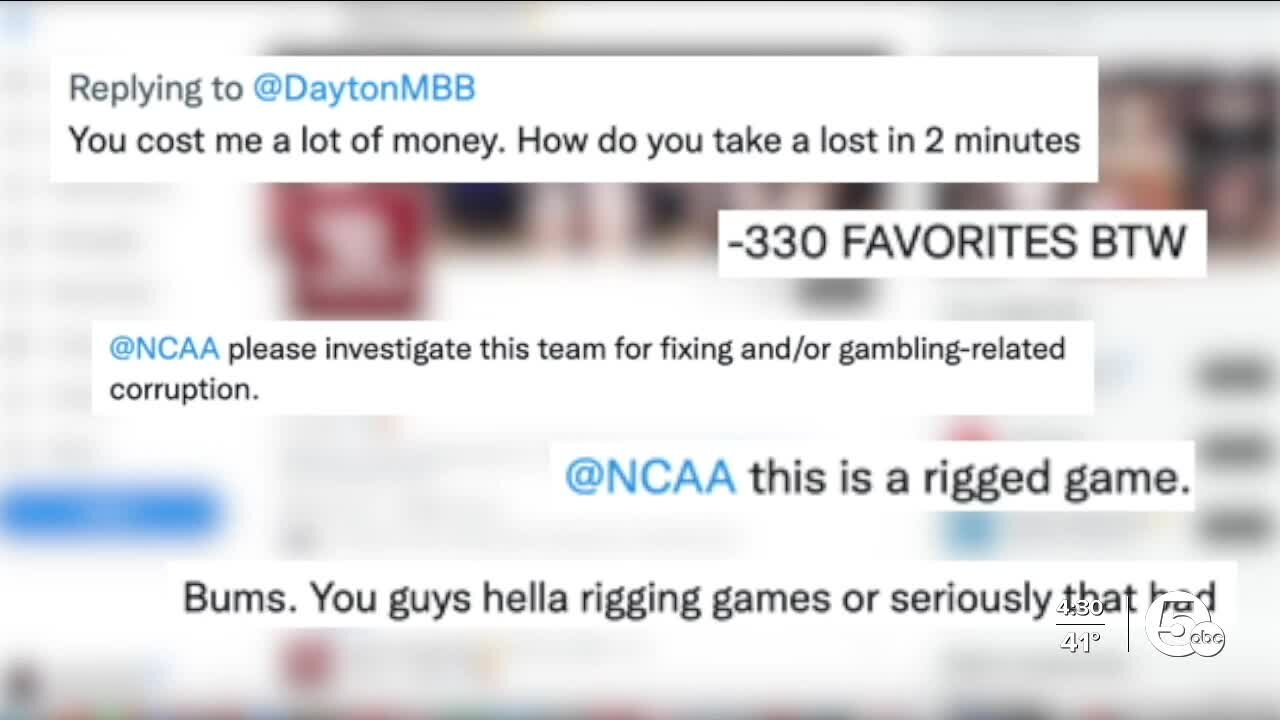 Dayton Flyers urges sports bettors to not blame athletes for their losing bets