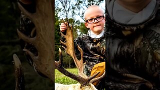 Little Boy smokes MONSTER DEER with 6mm Creedmoor #shorts