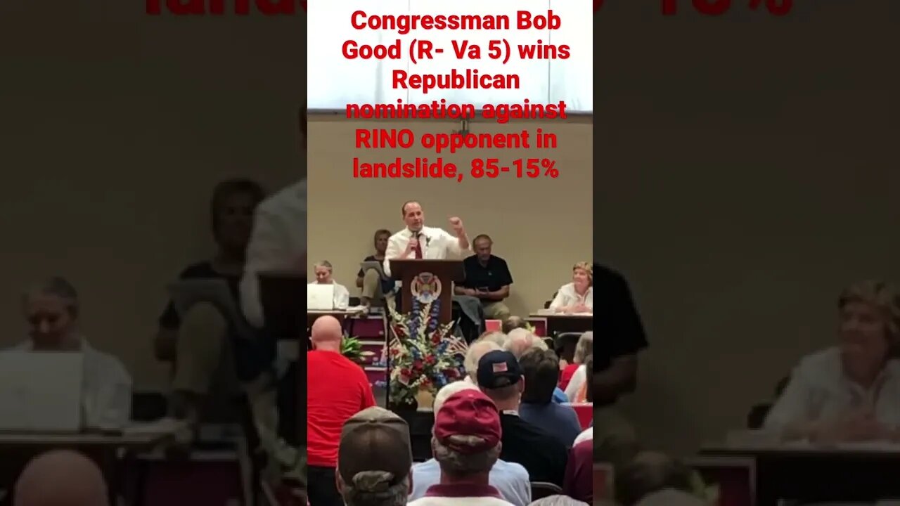 @Congressman Bob Good Gets Republican Nomination for Congress! #shorts #republican #2022 #primary