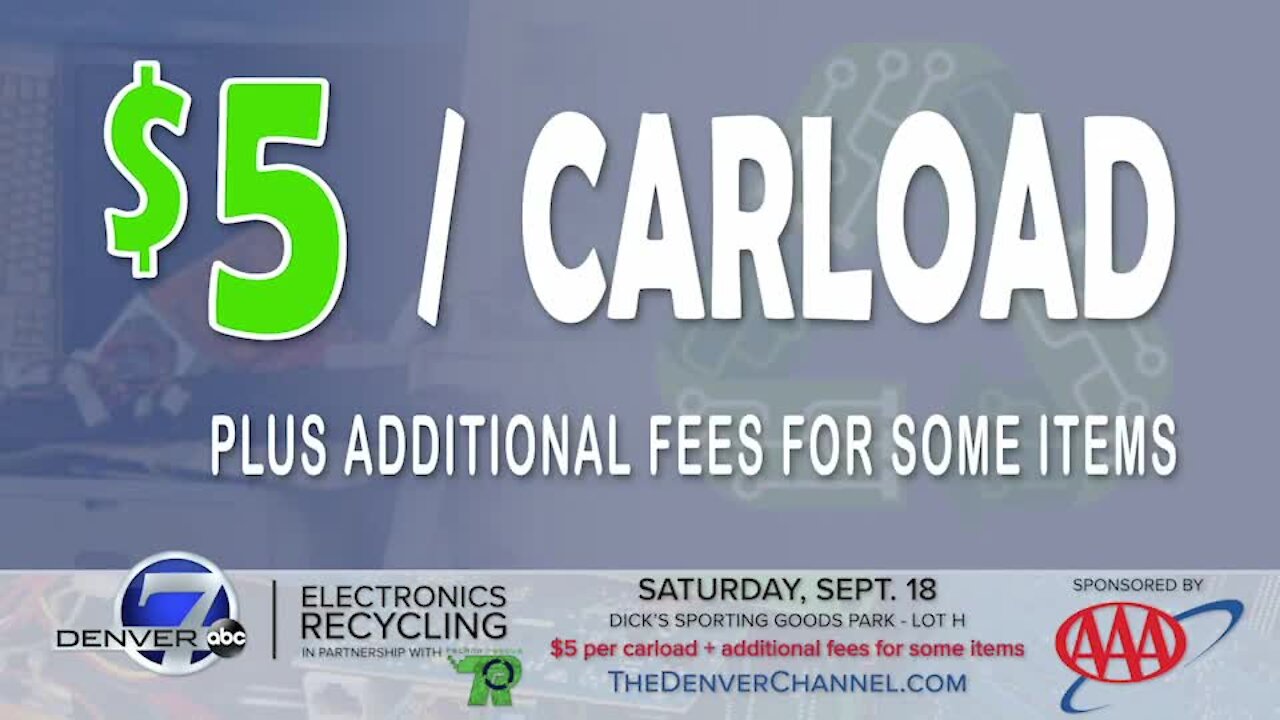 Recycle your electronics at the Denver7 Electronics Recycling Drive