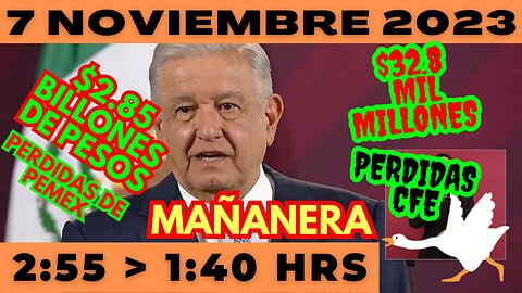 💩🐣👶 AMLITO | Mañanera *Martes 7 de Noviembre 2023* | El gansito veloz 2:55 a 1:40.