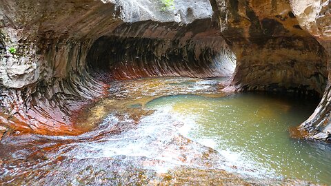 Canyoneering: The Subway (Top Down), Zion, Utah
