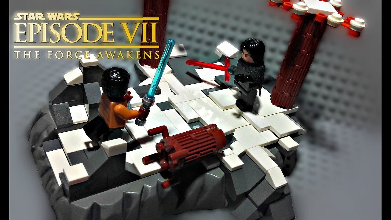 LEGO Star Wars The Force Awakens - Kylo Ren VS Finn & Rey - MOC Review (2016)