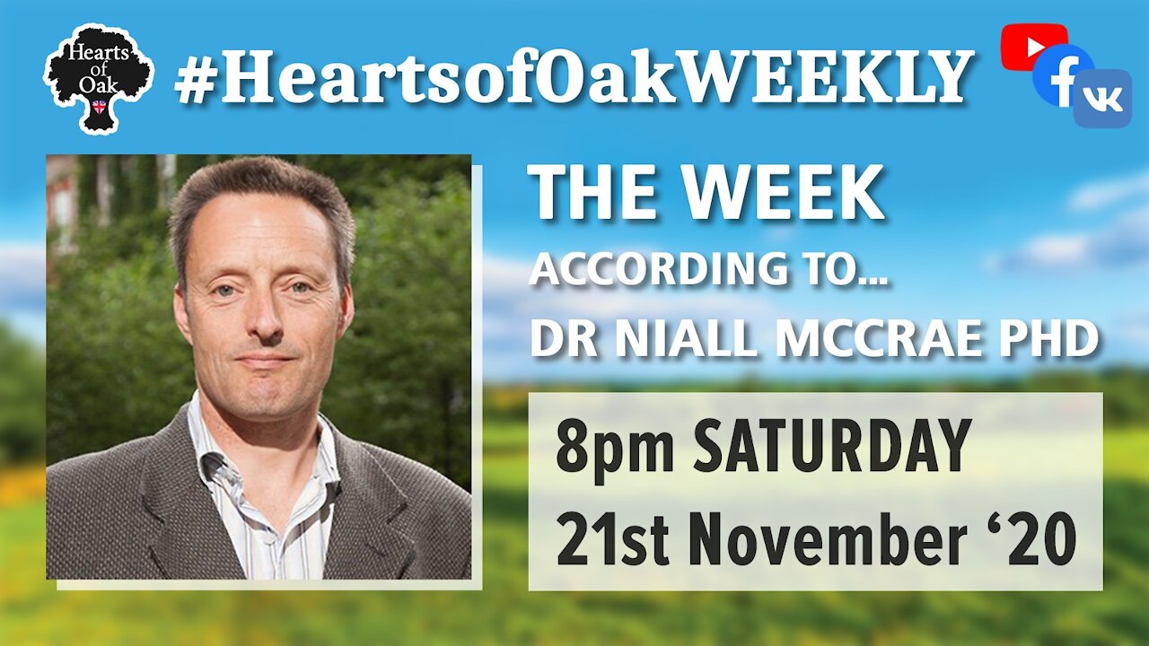 The week according to Dr Niall McCrae 21.11.20