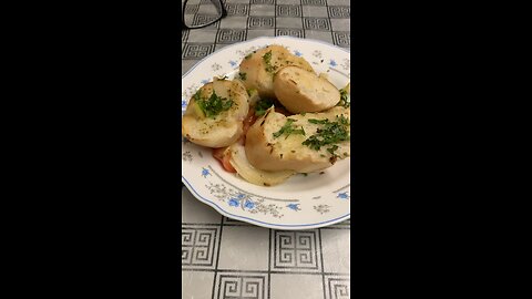 My Quick breakfast, garlic bread