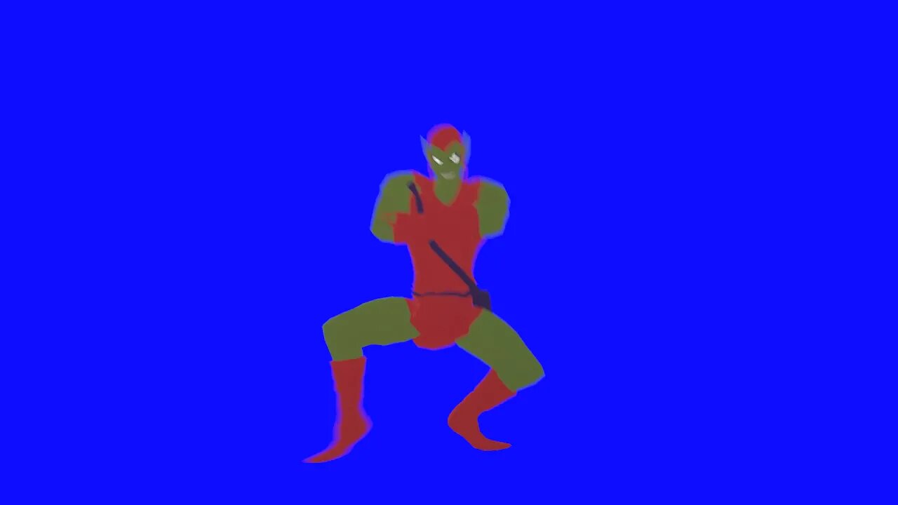 [Blue Screen] Green Goblin Pizza Dance