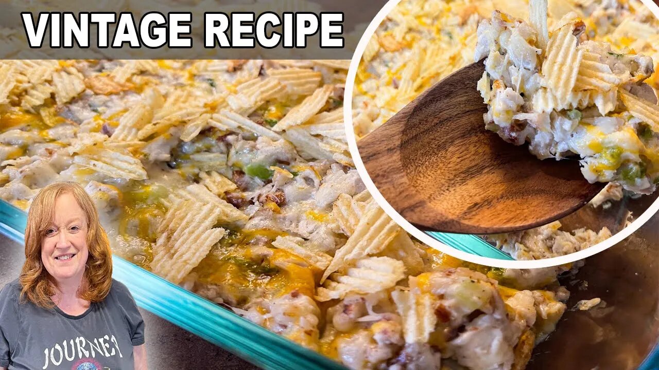 Vintage CHICKEN SALAD Casserole, A Delicious Easy Dinner