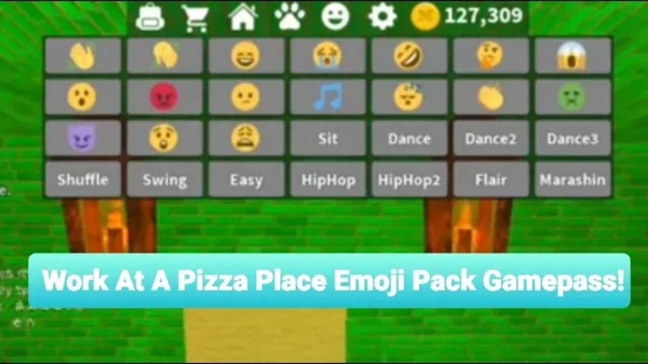 ROBLOX Work At A Pizza Place Emoji Pack Gamepass!