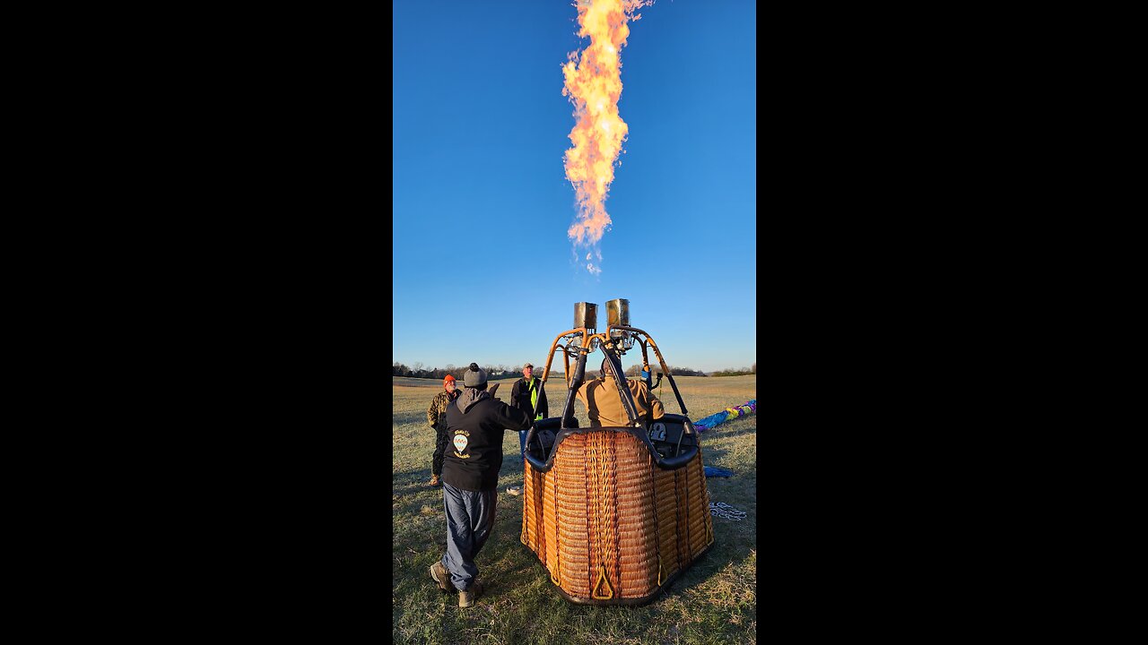 Real time Hot air balloon flight