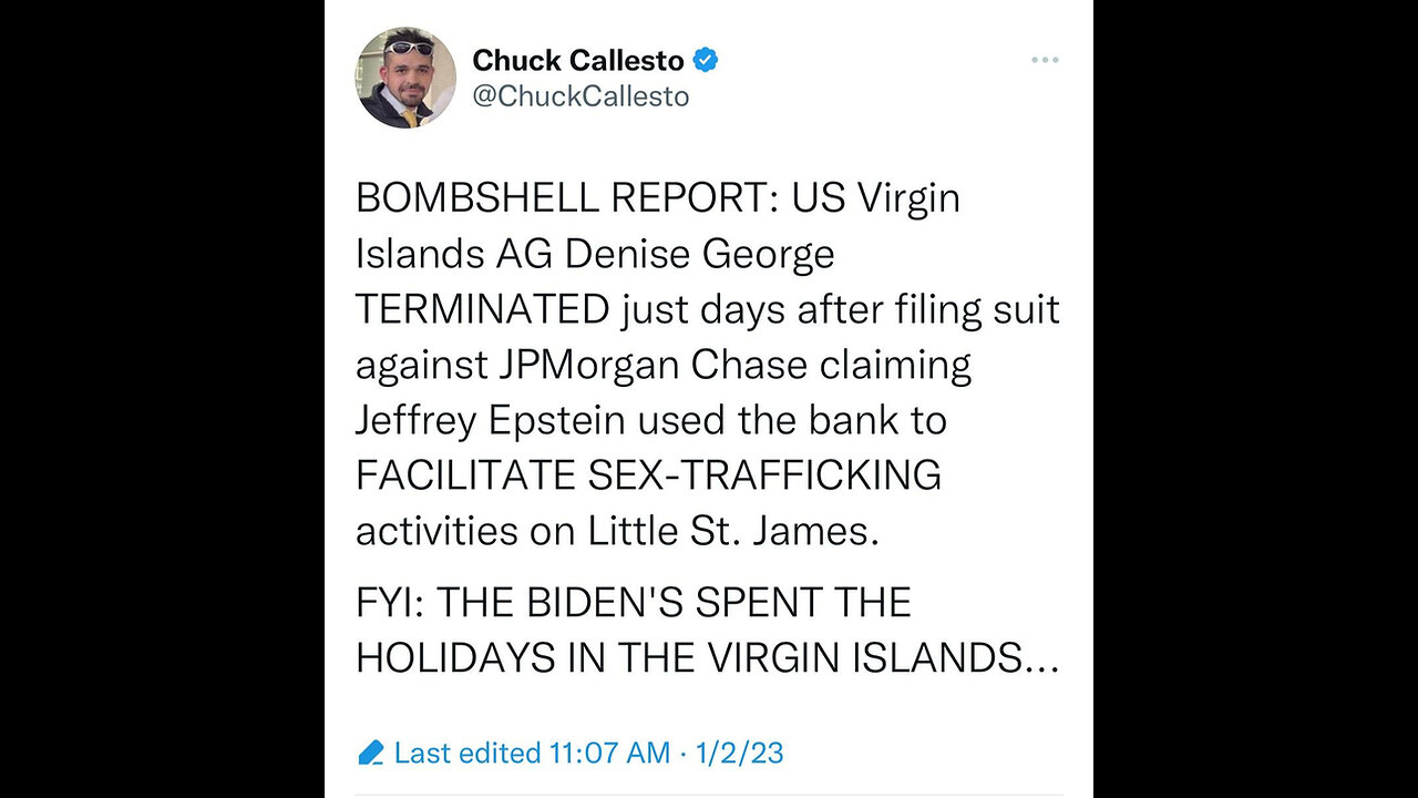 Jeffrey Epstein Bank JPMorgan Chase Being SUED By US Virgin Islands For $190 Million 7-17-23 The Hil