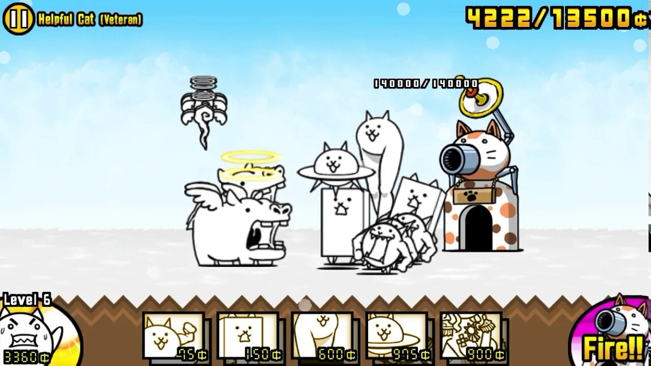 The Battle Cats - Fri. Blitz Stage - Helpful Cat (Veteran)