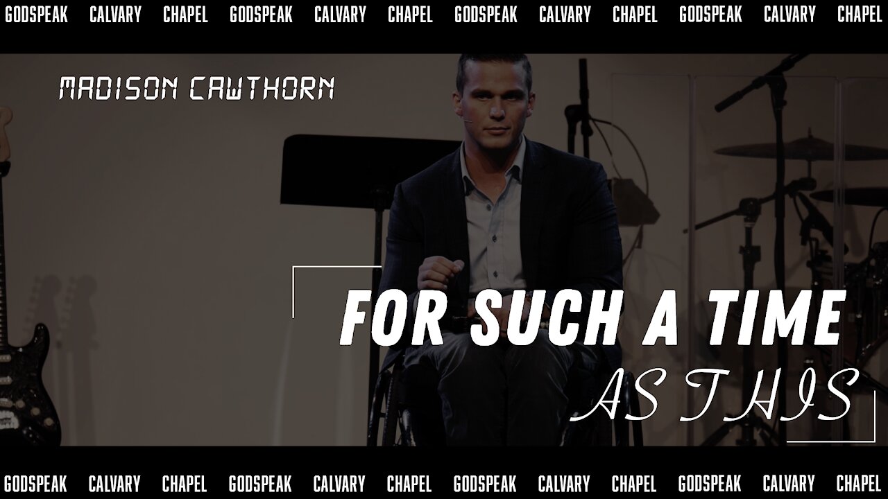 For Such a Time as This | Madison Cawthorn