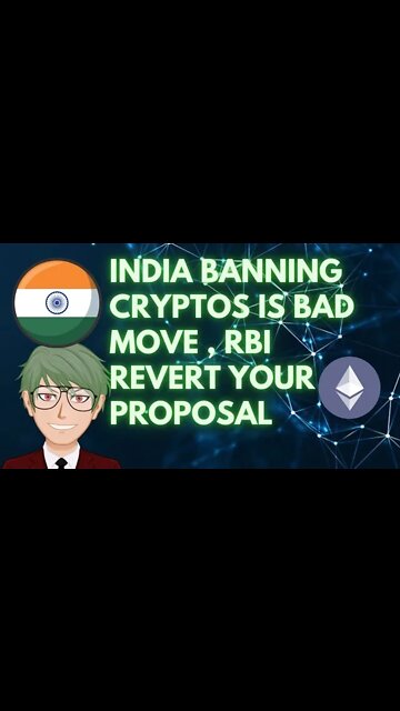 INDIA MUST NOT BAN CRYPTOCURRENCIES, AN ECONOMIC OPPORTUNITY SACRIFICE BY RESERVE BANK OF INDIA #btc