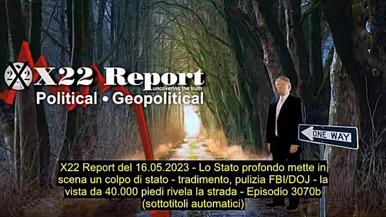 Report Del 16-05-2023, Lo Stato Profondo Mette In Scena Un Colpo Di Stato, Tradimento, Sub Ita