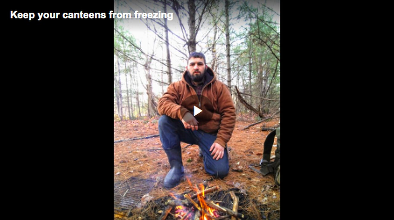 How you keep your canteens from freezing