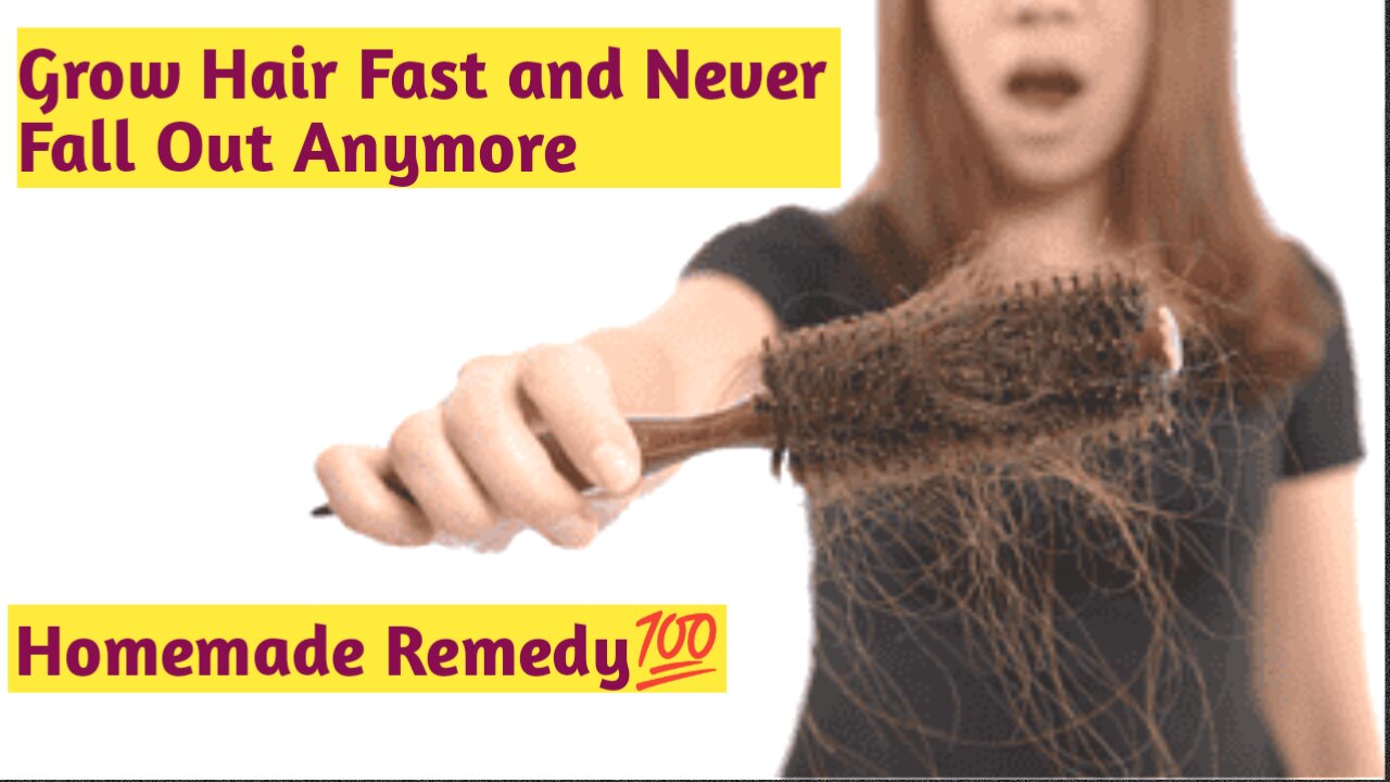 Get Rid Of Hair fall And Grow Fast | Homemade Natural Remedy for Hair growth