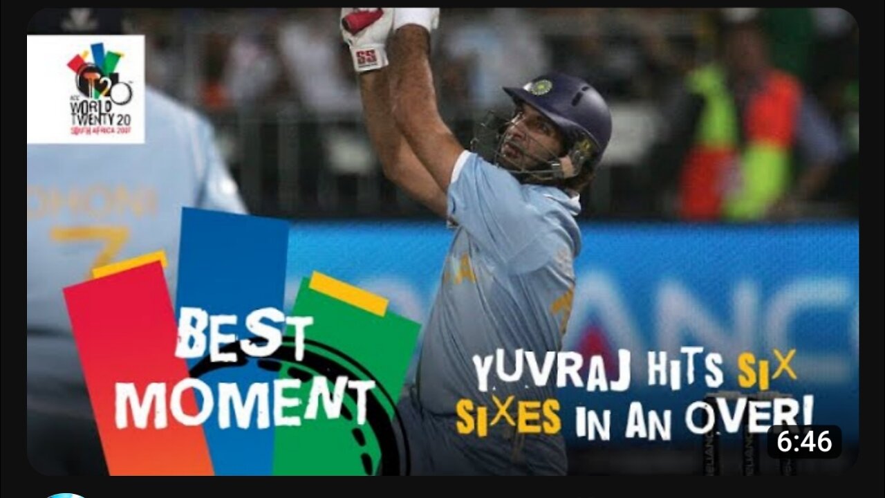 Yuvraj hit Six Sixes in an over against England 2007