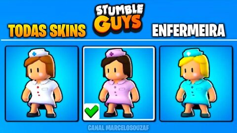 Todas Skins da Enfermeira do Stumble Guys