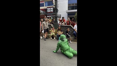 Green soldier spotted at Baguio City