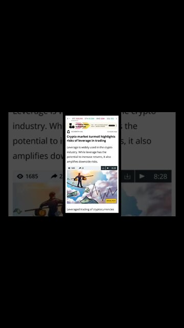 Leverage Trading Dangers are Highlighted by the Instability in the Cryptocurrency Market #crypto