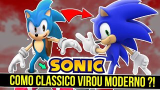 COMO SONIC Classico VIROU Sonic Moderno | SONIC the Hedgehog #shorts