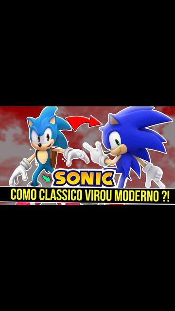 COMO SONIC Classico VIROU Sonic Moderno | SONIC the Hedgehog #shorts