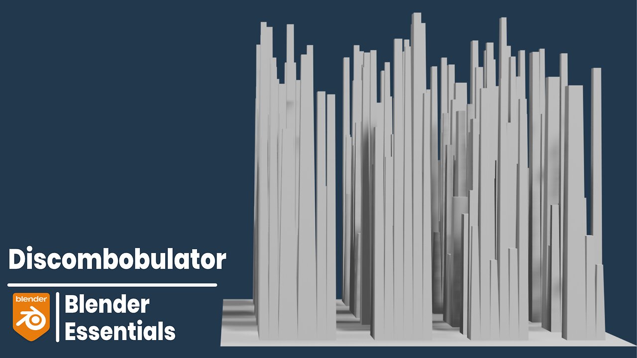 How to make a cityscape with the Discombobulator add-on in Blender 4.0 #3dmodeling #cityscape