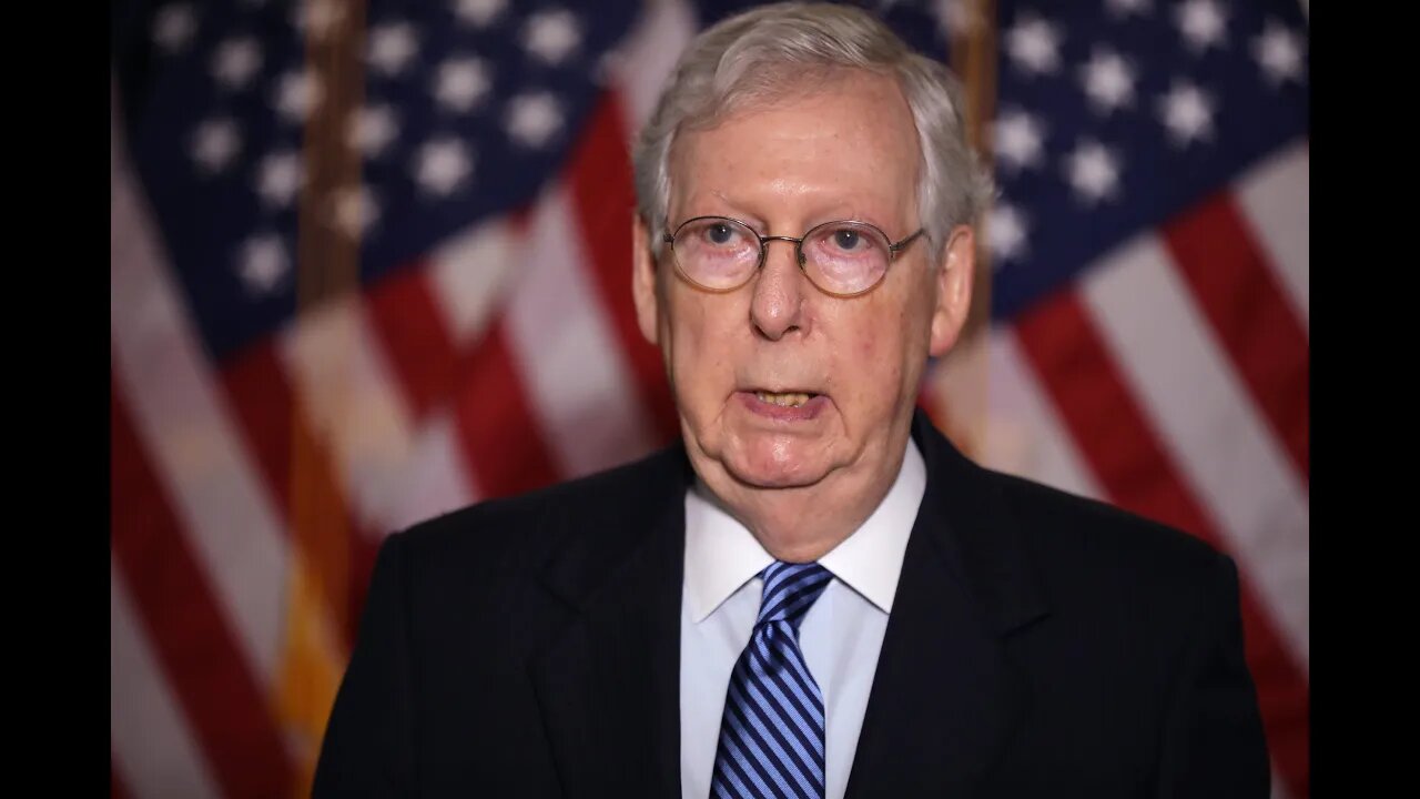 Mitch McConnell comments on Afghanistan situation during news briefing in Kentucky