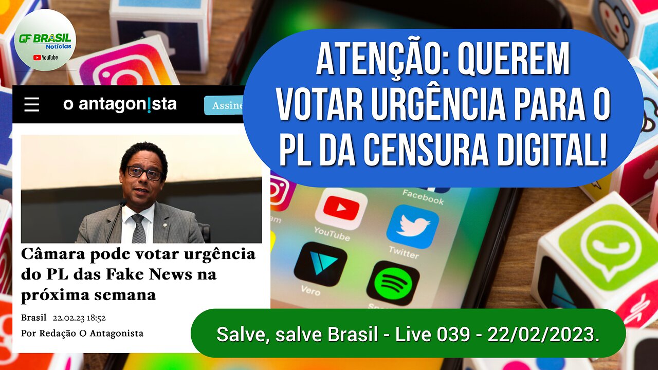 GF BRASIL Notícias - Atualizações das 21h - Live 039 - 22/02/2023!