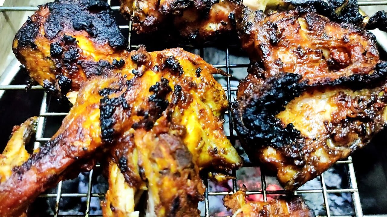 Amazing way to grill chicken ASMR Cooking