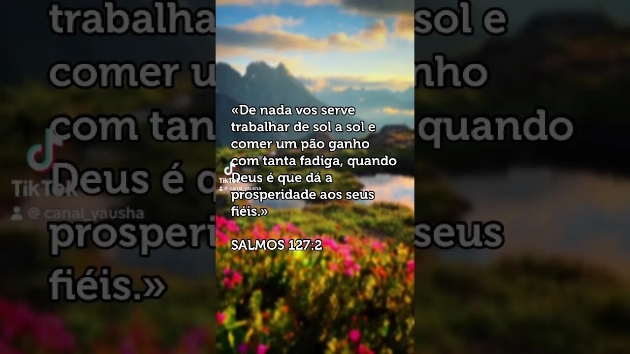 Salmos 127:2 #canalyausha