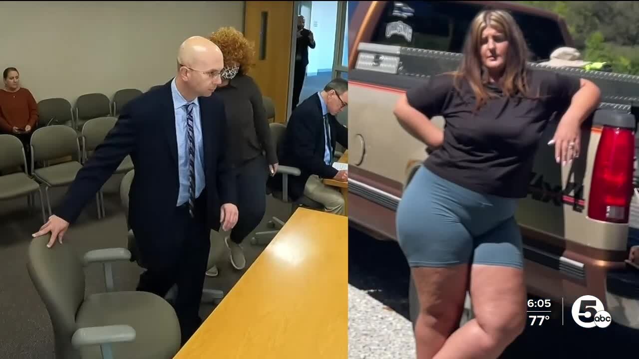 Estate sale business owner shows up in court to face felony charge sporting a different look