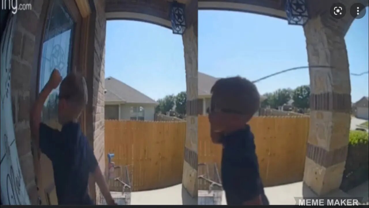Angry Kid Cracks Whip at Neighbor!!