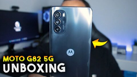 Moto G82 5G, com SOM ESTÉRIO e TELA AMOLED! Unboxing e Impressões